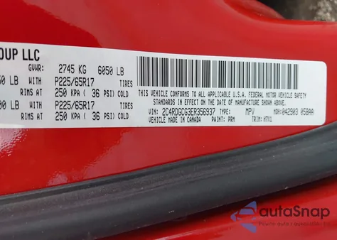 2014 Dodge Grand Caravan Sxt from USA, damaged, VIN 2C4RDGCG3ER356937